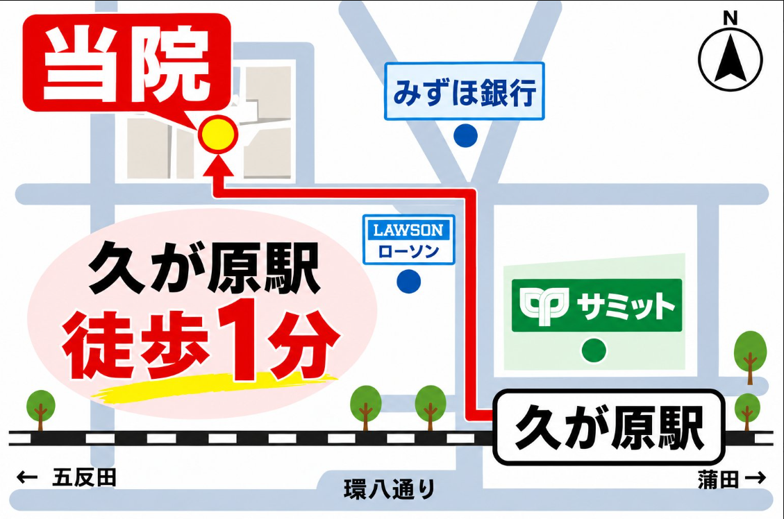 大田区久が原整体院の地図